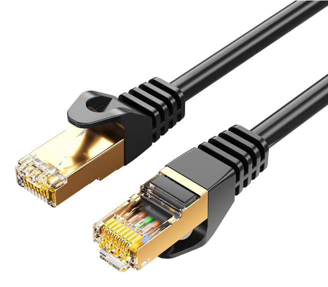 8Ware CAT7 Cable 2m - Black Color RJ45 Ethernet Network LAN UTP Patch Cord Snagless 8Ware CAT7 Cable 2m - Black Color RJ45 Ethernet Network LAN UTP Patch Cord Snagless
